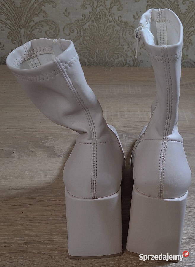 Eleganckie botki wiosennojesienne 38 skóra ekologiczna