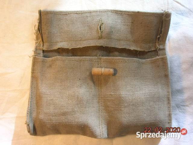 Wojskowa parciana torba na 2 przegródki ok 22 x łódzkie Łódź