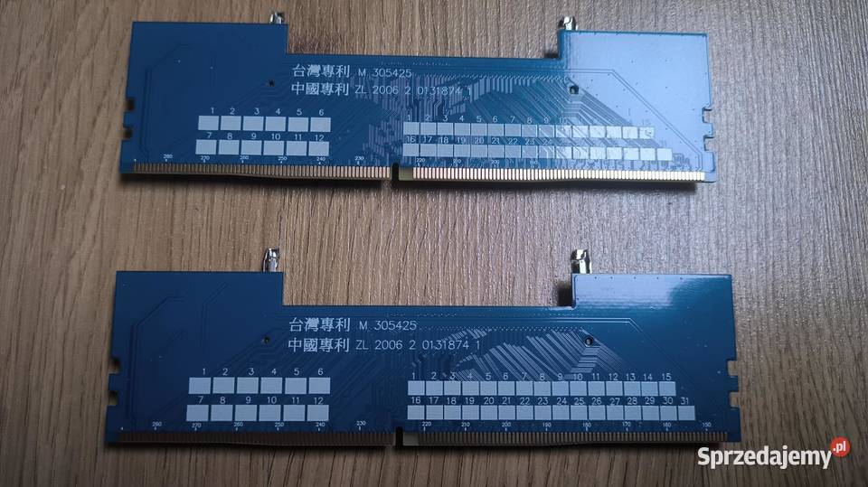 Adaptery Konwerter DDR4 SODIMM do PC DIMM Piotrków Trybunalski sprzedam