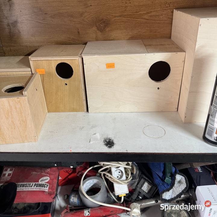 Budki lęgowe i transportówki sprzedam