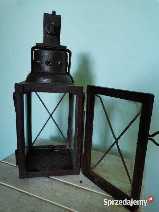 Stara lampa kolejowa z lat 40 tych Art Deco małopolskie Kraków