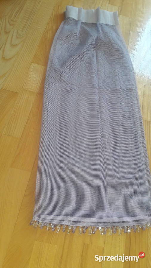 Wrzosowa siateczka z koralikami 95 x 98 gotowa sprzedam