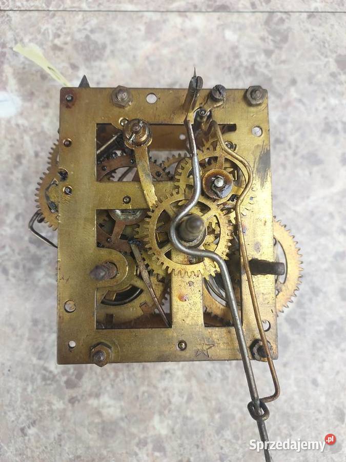 660 Mechanizm starego zegara ściennego Junghans Antyki Tczew