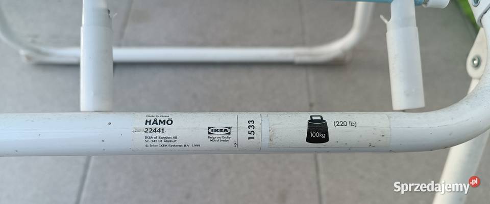 Leżak plażowy ogrodowy IKEA HM HAMO składany Warszawa