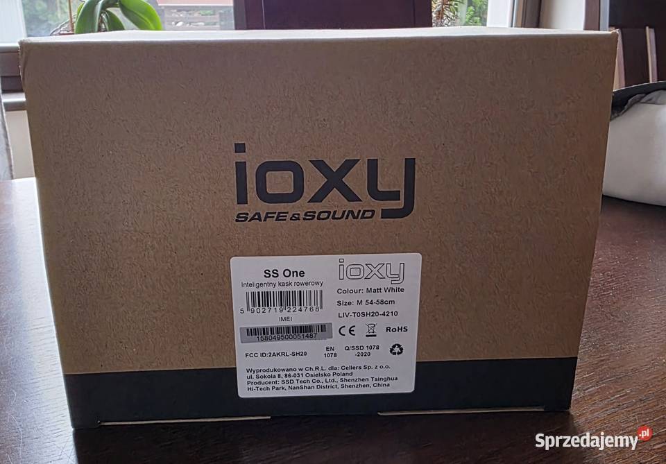 Inteligentny kask rowerowy ioxy SS One Kaski i odzież Inowrocław sprzedam