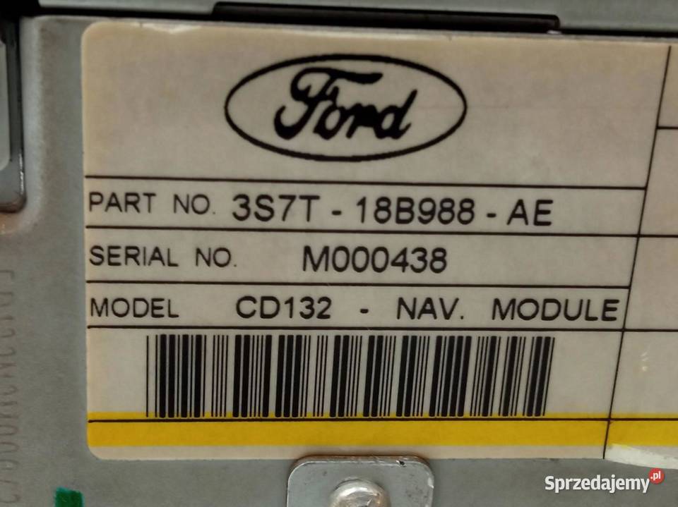 RADIO 3S7T18B988AE Ford Mondeo Mk3 20002006