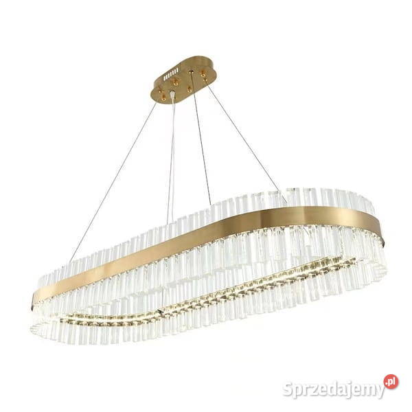 Luxemburg żyrandol kryształowy LED podłużny 85 śląskie Katowice