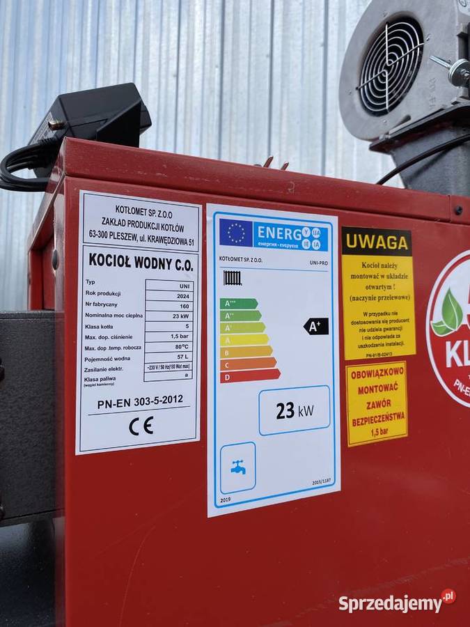 Piec piece NA DREWNO WĘGIEL 23kw do 170m2