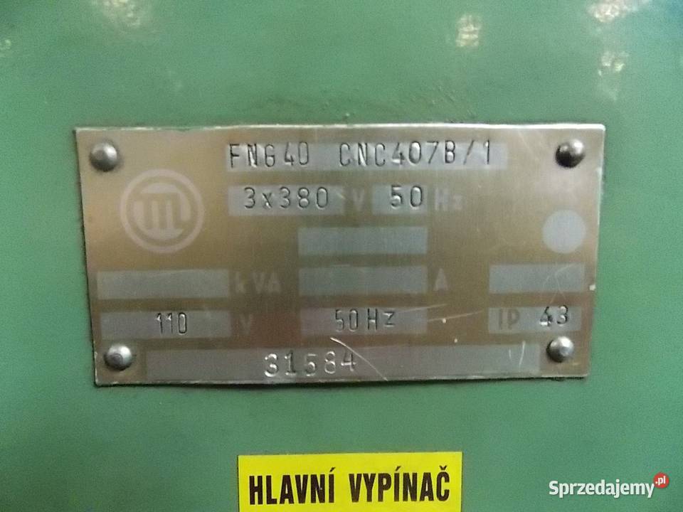 Frezarka FNG 40 CNC SUPER STAN Pleszew