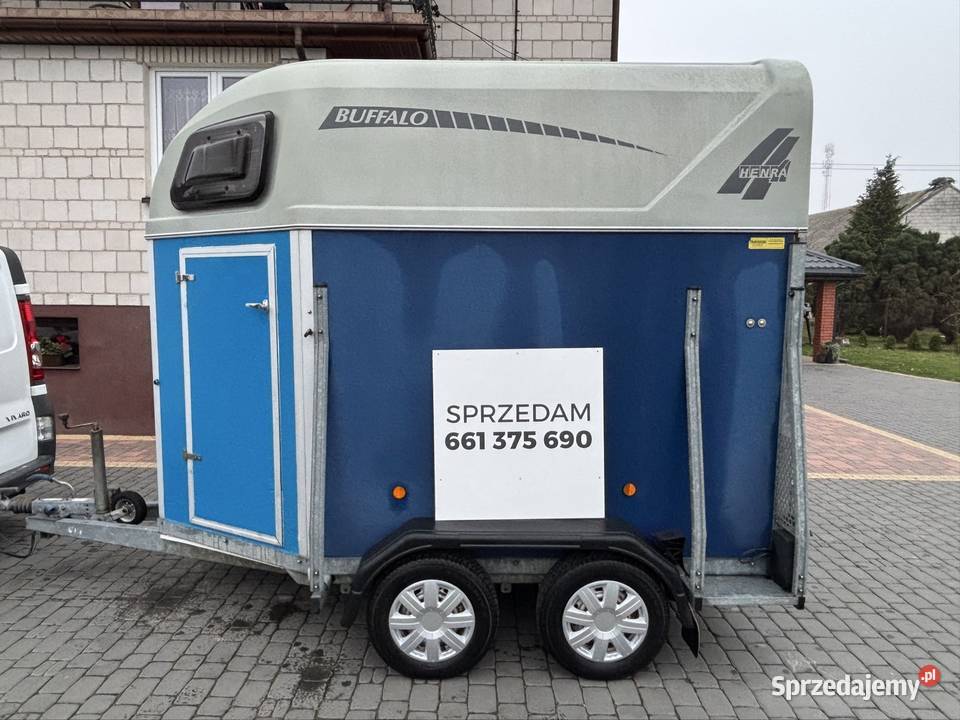 Przyczepa do koni zwierząt Henra Boeckmann Rok produkcji 2010 Do przewozu koni Radziłów