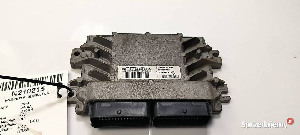 KOMPUTER SILNIKA ECU DACIA LOGAN 8200661124 Lipno