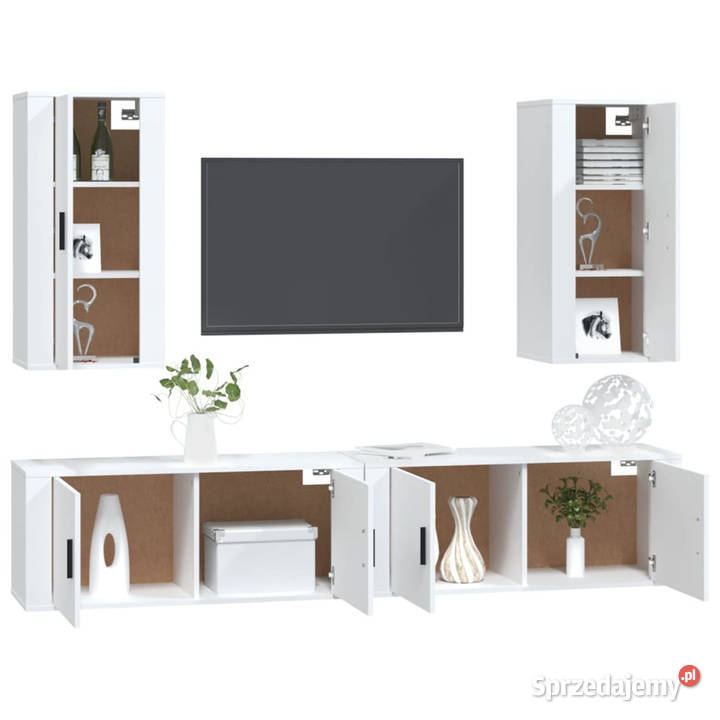 Zestaw 4 szafek telewizyjnych biały WM3188694 Warszawa