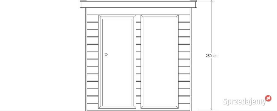 Sauna ogrodowa Mia 235 x 140 Bielsko-Biała