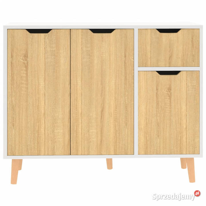 Szafka biel i dąb sonoma 90x30x72 materiał Warszawa