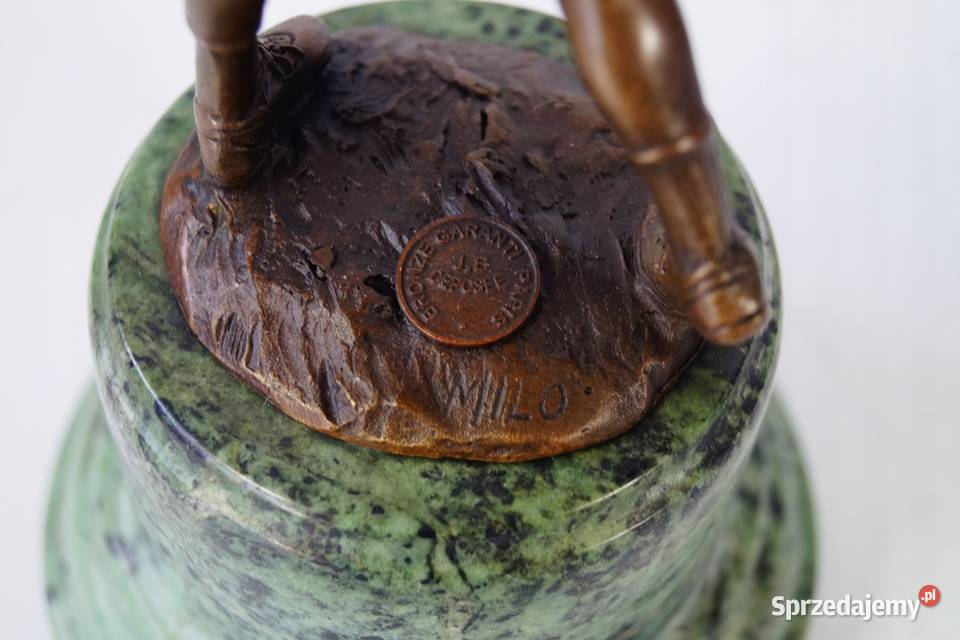 Figura z brązu rzeźba GOLFISTA gra w golfa Antyki