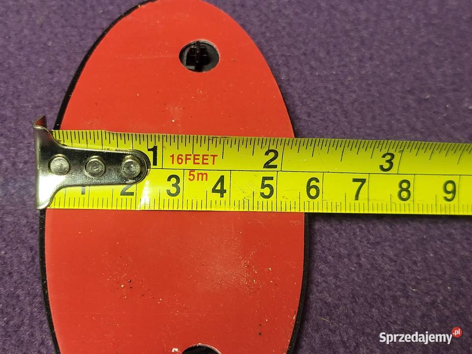 Nowy Emblemat KIA 115x58mm Czarny MatCzerwony