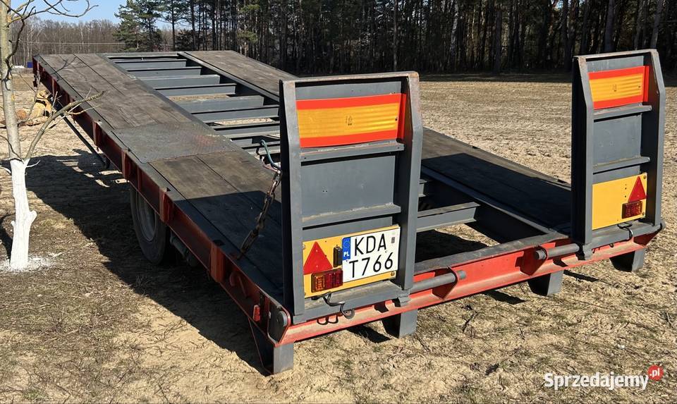 Przyczepa tandem niskopodwoziowy