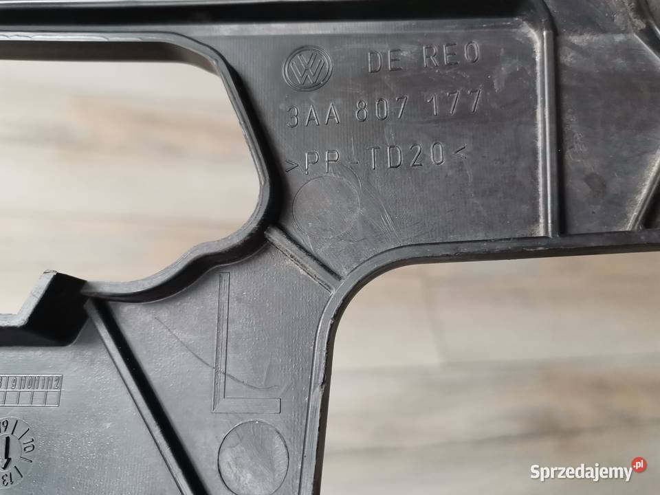 VW PASSAT B7 LEWY ŚLIZG ZDERZAKA PRZÓD 3AA807177 Międzychód