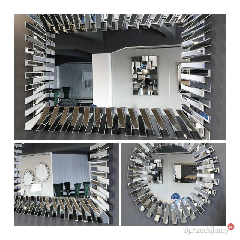 Lustro dekoracyjne glamour w stylu nowojorskim inny kolor Warszawa
