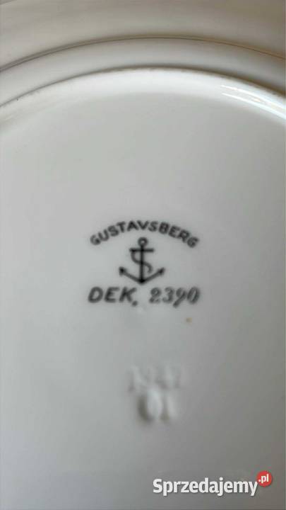 Talerzyk Gustavsberg Dek 2390 Porcelana i szkło