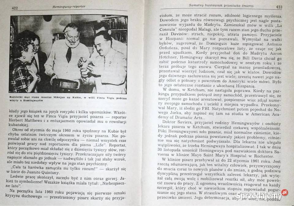 Hemingway Reporter Drahoslav i Ivan Machalowie Pozostałe Chełm