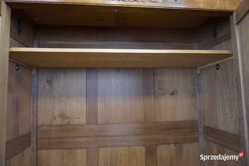 DWUDRZWIOWA SZAFA SECESJA DĄB FRANCJA