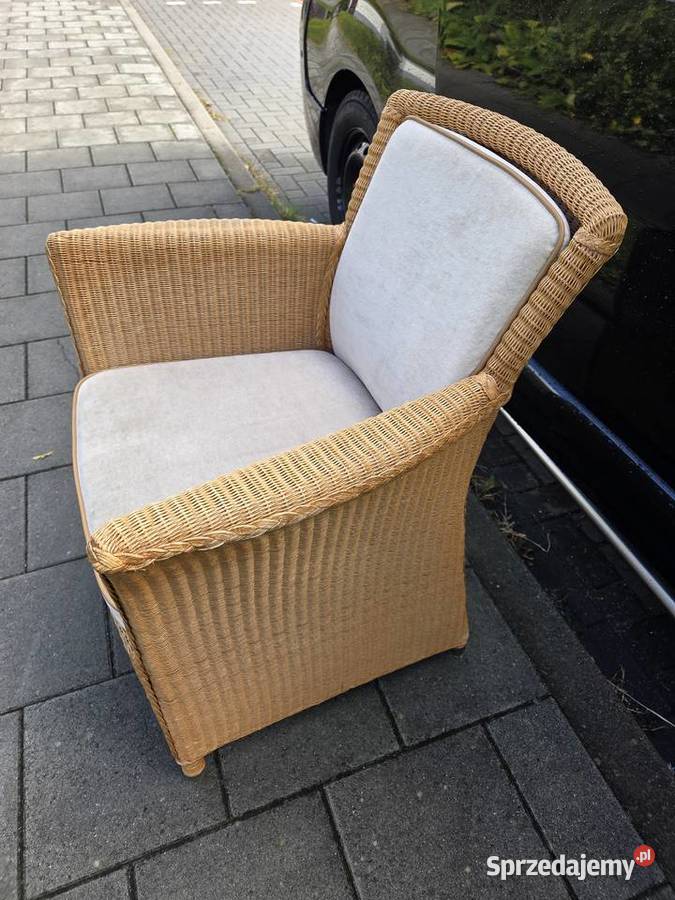 Krzesła do jadalni na taras Lloyd Loom Rattan 2 łódzkie Łask