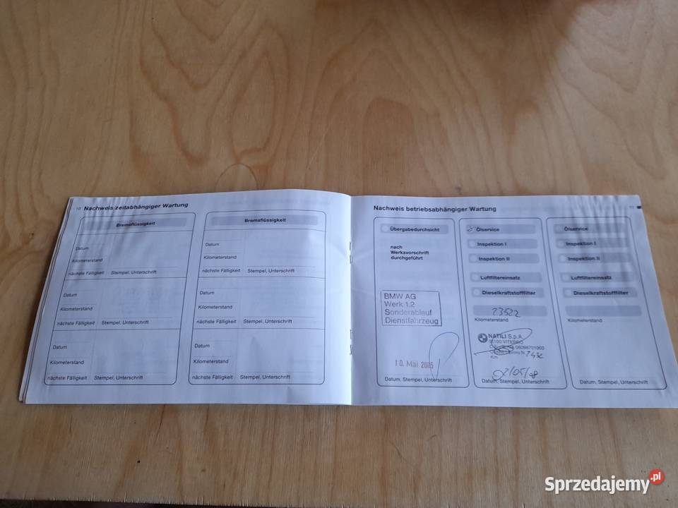 BMW Z4 E85 ksiażka serwisowa Białystok