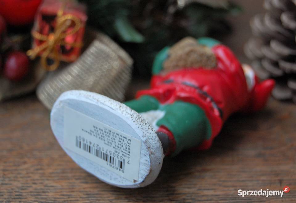 Mikołaj skrzat figurka skandynawski styl żywica Dekoracje i ozdoby Lublin