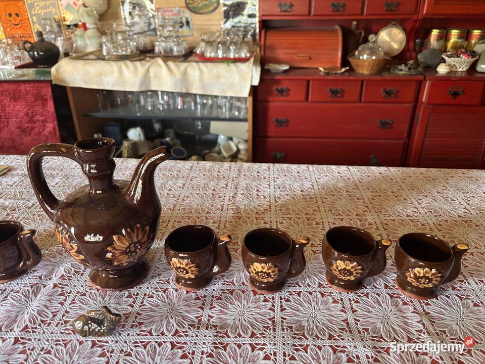 dzbanek i filiżanki na kawę herbatę śliczne z Pozostałe Kolekcje