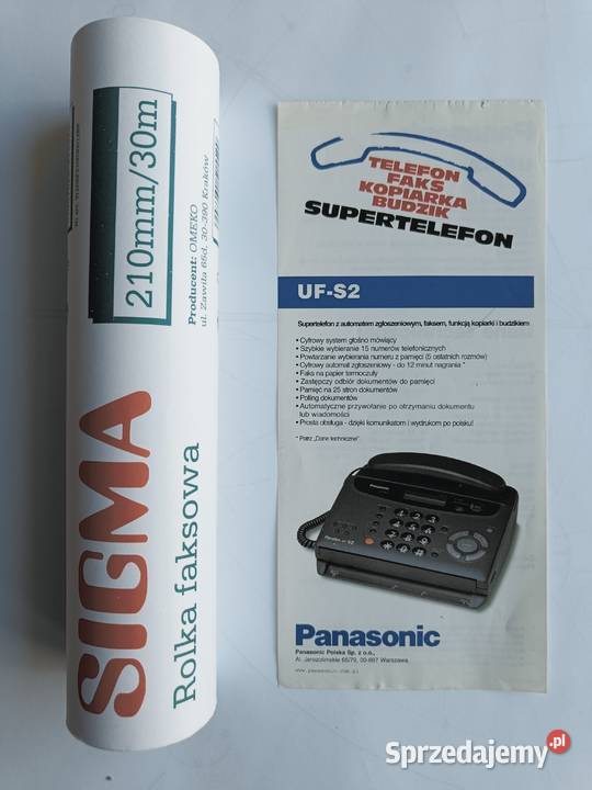 Panafax UFS2YF Panasonic made in Singapore Gdynia sprzedam