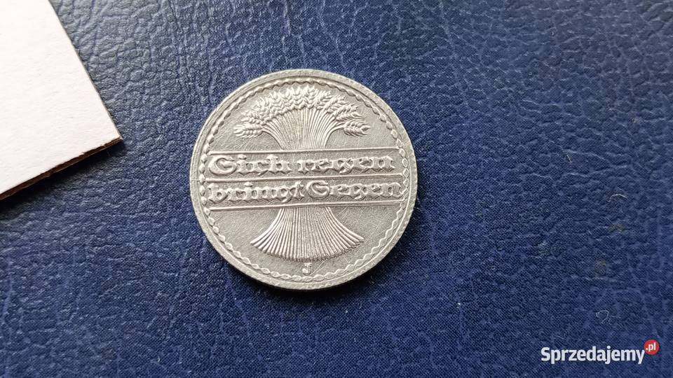 Stare monety 50 fenig 1921 J NIemcy Lesko sprzedam