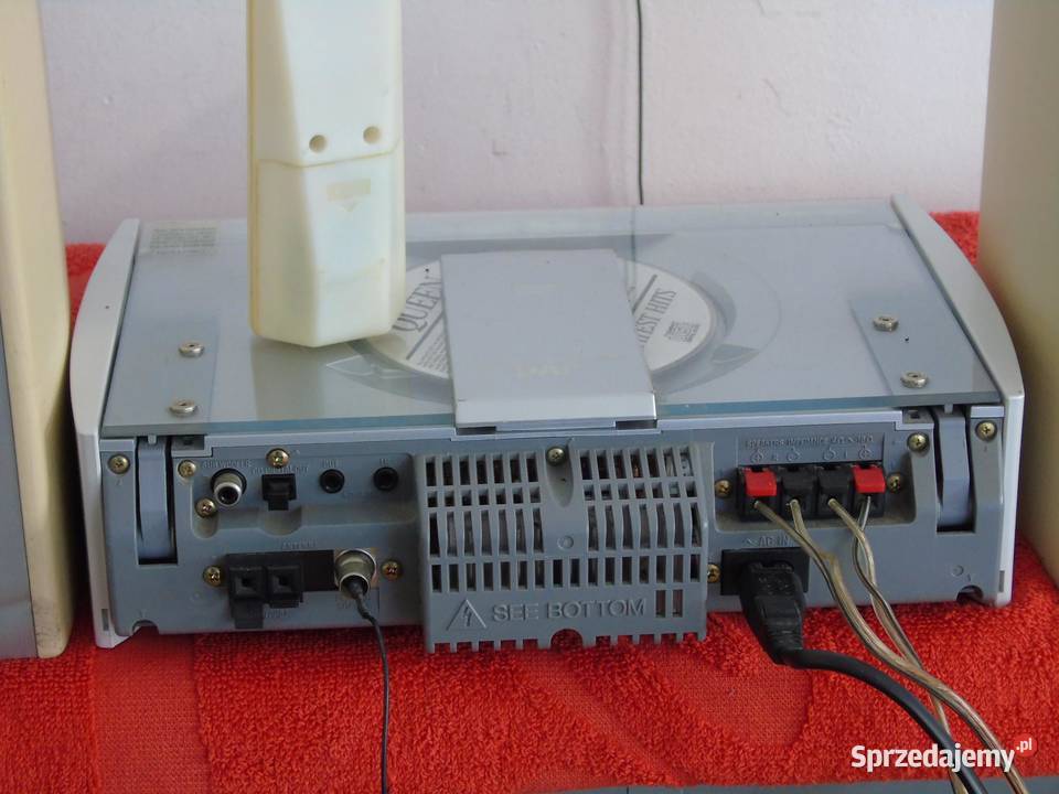 Wieża JVC pilot RDS CD AUX kolumny WYSYŁKA Jasło