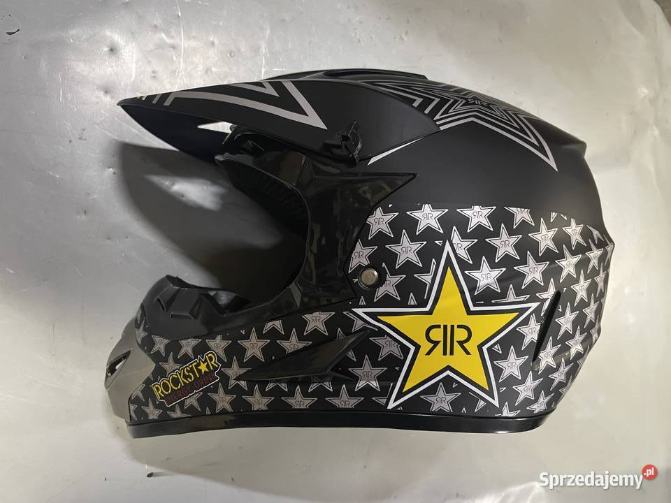 Kask motocyklowy ROCKSTAR Energy Drink enduro dolnośląskie Jelcz-Laskowice