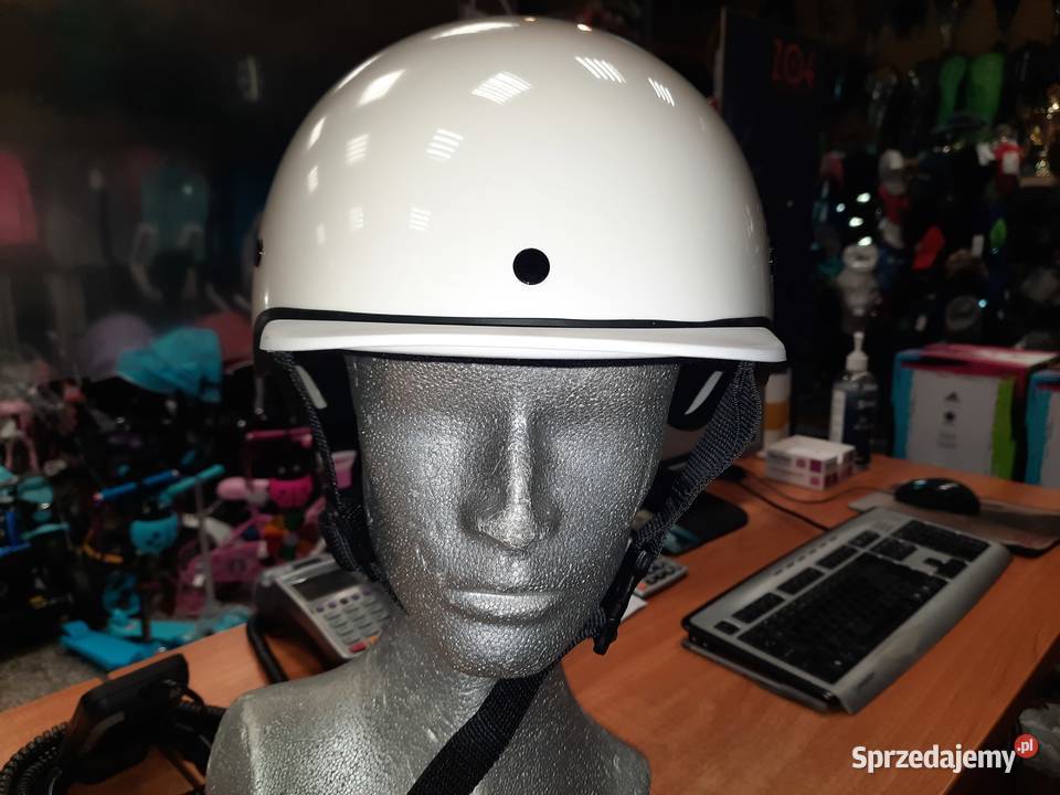 Kask jezdżiecki Tommy XL biały Dębica