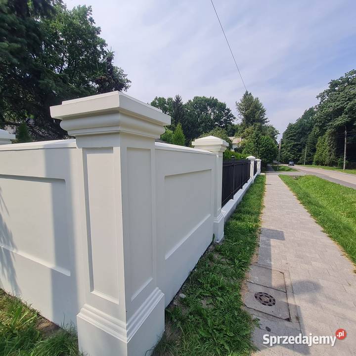 Ogrodzenia DworkoweSłupkiMurki Betonowe Stylowe