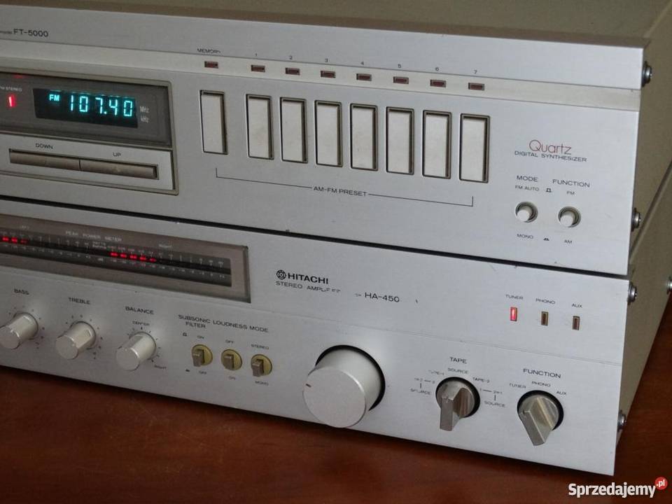 Wzmacniacz i tuner Hitachi HA4500 i FT5000 Jasło