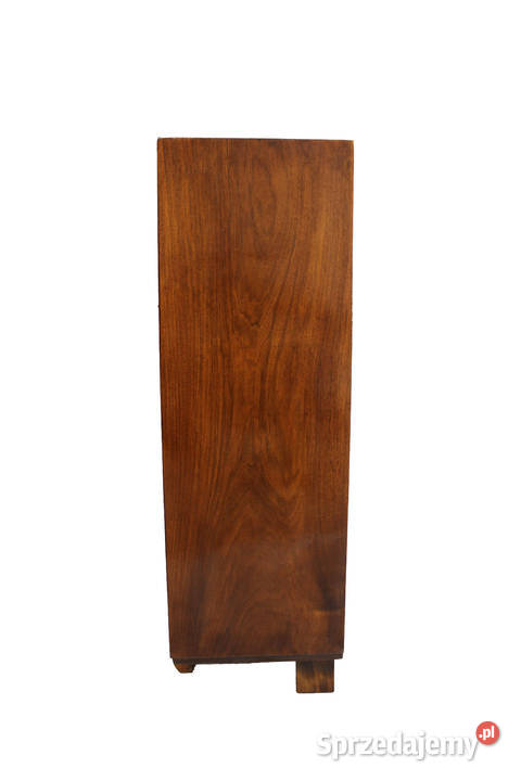 Witryna bibloteczka stojąca art deco w orzechu Bydgoszcz