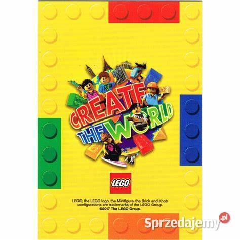 Lego Create The World karty na sztuki żółte tło Kraków