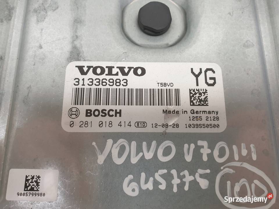 Volvo V40 II 20 D3 STEROWNIK SILNIKA komputer osobowe Chełm