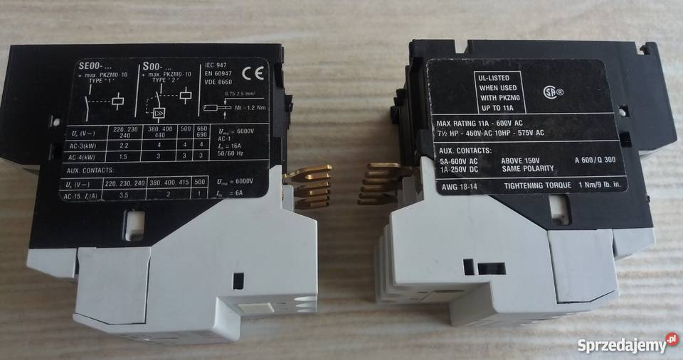 Stycznik 3fazowy SE0011PKZ0 230VAC 50Hz MOELLER Koszalin
