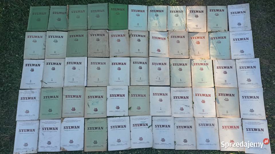 Stare czasopismo leśne SYLWAN, 127 książek