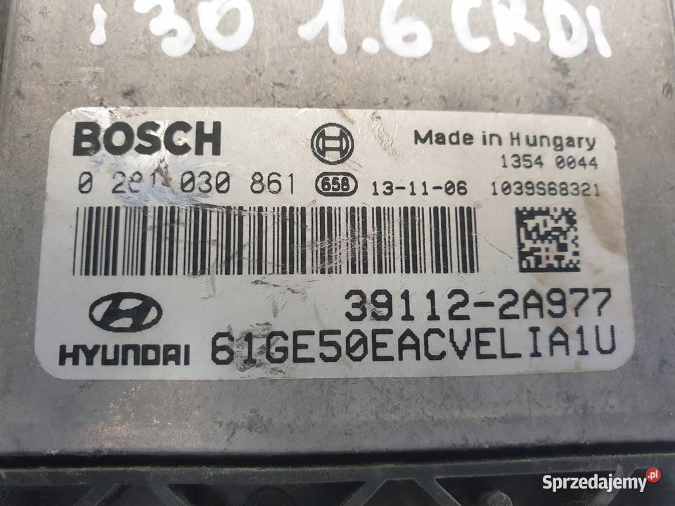 Hyundai i30 16 CRDI STEROWNIK SILNIKA komputer osobowe Janów sprzedam
