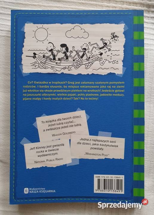 Jeff Kinney Dziennik Cwaniaczka No to lecimy mazowieckie sprzedam