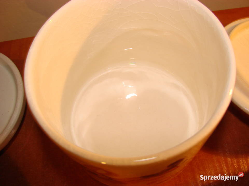 Włocławek fajansowe pojemniki kuchenne Pruszcz Gdański