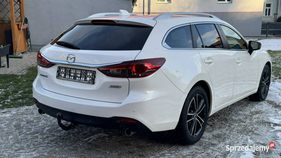 Mazda 6 20 SKYACTIV 165 z Niemiec Biała perła czujnik deszczu dolnośląskie Strzegom