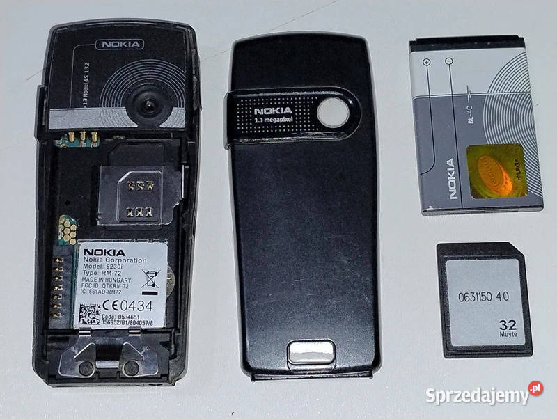 Kolekcjonerska Nokia 6230i z Baterią i Kartą Witnica