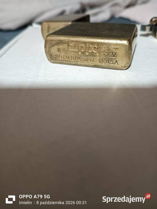 Oryginalna zapalniczka ZIPPO 1999 K XV Mosiądz Imielin