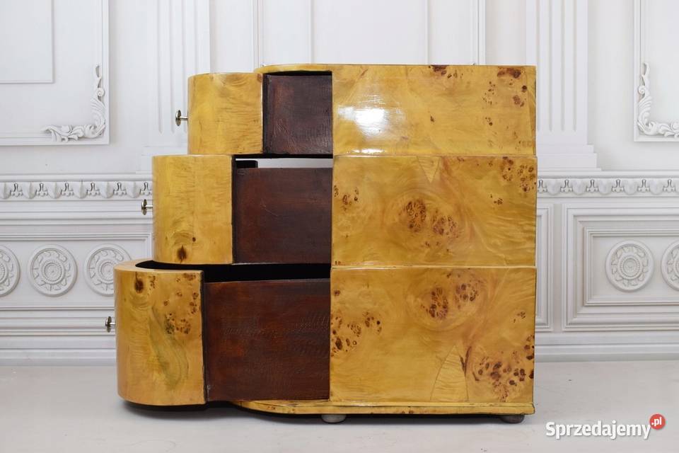 Dwa Nakastliki Stoliki Szafki Nocne Art Deco Kraków