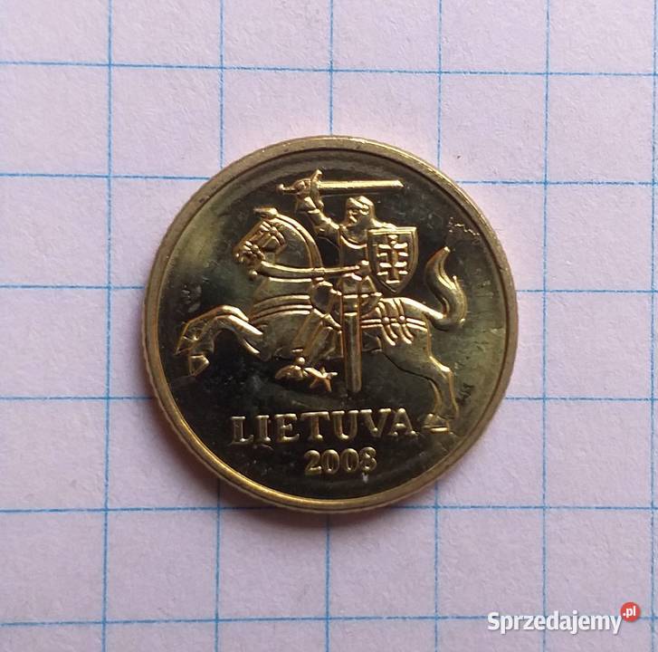 10 CENTÓW CENTU 2008 LITWA Antyki, Sztuka, Kolekcje Piszczac